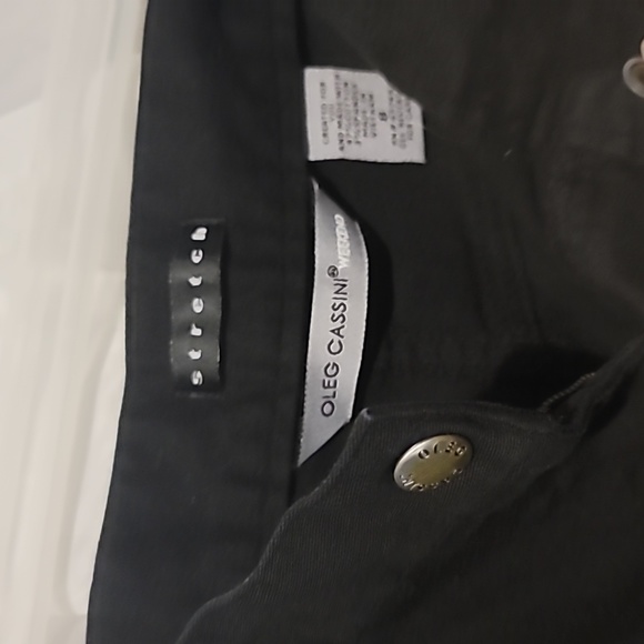 Black Jeans pants size 8 Oleg Cassini Weekend Stretch - Picture 2 of 3